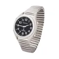 Marschall Deutsch sprechende Herren und Damen Armbanduhr I 1130V I Funkarmbanduhr I Für Blinde, Senioren und Sehbehinderte I Datum- und Zeitansage I Silbernes Zugarmband