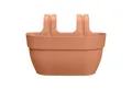 Elho Pflanzkübel Vibia Campana Easy Hanger Balkonkasten: Braun, 5.8L, Recycelt