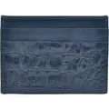 Seajure Navy Croc geprägtes Leder Kartenhalter
