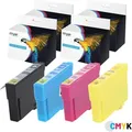 x4 Tinten "T1281-4" My Office für Epson Stylus BX305F SX230 SX420W SX430W SX435W