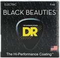 DR Strings BLACK BEAUTIES™ - BLACK Farbige E-Gitarrensaiten: Leicht bis mittel 9-46