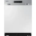 Samsung DW6500AM Teilintegrierter Geschirrspüler, 60 cm, 14 Maßgedecke, Freistehend, Standardgröße (60 cm), Weiß, Silber, Berührung, LED - Silber/Weiß