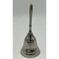 Casa Padrino Handglocke Messing vernickelt Ø 4.5 x H. 11 cm - Tischglocke - Service Glocke - Gastronomie Glocke - Hotel Glocke - Hotel & Gastronomie Deko Accessoires