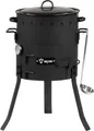 BBQ-Toro Eintopfofen Outdoor Ø 29 cm, Gulaschkanone mit Topf, Grillrost und Suppenkelle, Kochofen