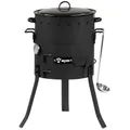 BBQ-Toro Eintopfofen Outdoor Ø 29 cm | Gulaschkanone mit Topf, Grillrost und Suppenkelle | Gulaschkessel, Feuerkessel, Outdoor Ofen, Feuerstelle | Außenküche, Kochstelle, Kochofen für Draußen