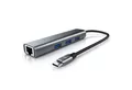 Primewire USB-Adapter, USB 3.2 Gen2 Typ C HUB mit RJ45 Ethernet, LAN Network Adapter