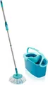LEIFHEIT Clean Twist Mop Ergo mobile Wischsystem & -eimer Einzeltank Blau (52102)