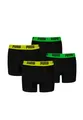 PUMA Boxershorts Jungen Kinder Unterhose Unterwäsche 4 er Pack, Farbe:Black Combo, Bekleidung:140