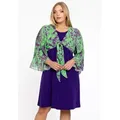 YOEK Cardigan Damen Bolero Große Größen grün 38/40