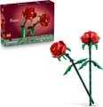 LEGO Botanicals Rosen - Kunstblumen Set - Geschenk zum Muttertag - Schreibtischd