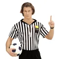 W WIDMANN MILANO Party Fashion - Kostüm Schiedsrichter, T-Shirt, Fußball, Faschingskostüm, M/L (50 - 52 DE)