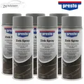 6x presto Zinkspray Zinkausbesserung Kathodischer Korrosionsschutz 400 ml