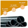 Hanse Syntec Systems Dachbahn HSS Dachfolie EPDM DACHPROTECT 1,2mm Schwarz, Dachbahn, Maße frei wählbar 3.05 m x 4.00 m