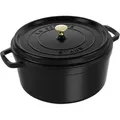 Staub La Cocotte Cocotte 34 cm, rund, Schwarz, Gusseisen