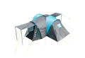 Skandika Kuppelzelt Hammerfest 6 Plus, Campingzelt mit Extra Vorraum, 2 m Stehhöhe, Personen: 6 (Schlafkabinen mit Moskitonetz und eingenähtem Zeltboden), Sonnendach an beiden Eingängen, 3000 mm Wassersäule, Familienzelt