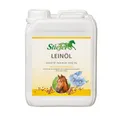 Stiefel Leinöl für Pferde, 100% naturreines Öl, kaltgepresst, kann den Fellwechsel, die Verdauung & Haut unterstützen, flüssig, 5l