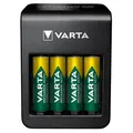 Varta Ladegerät LCD Plug Charger (inkl. 4x AA 2100mAh) | mit USB Lader Prozessor