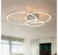 GLOBO LIGHTING LED Deckenleuchte, LED-Leuchtmittel fest verbaut, Warmweiß, Deckenleuchte Ringlampe Deckenlampe Designleuchte Wohnzimmer, 3