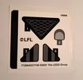 LEGO® Star Wars Sticker 75304 stk01 Aufkleber Darth Vader™ Helm