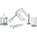 Bosch Handmixer MFQ4080 500 W Kunststoff, Edelstahl Silber, Weiß
