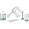 Bosch Handmixer Styline MFQ4080 Set, 500 Watt, weiß, inkl. Mixfuß, Mixbecher und Zerkleinerer