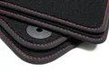 teileplus24 108 Fußmatten kompatibel mit Volkswagen/VW UP UP! / Skoda Citigo/Seat MII GTI 2011-2023 Ziernähten
