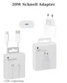 Apple 20W USB-C Ladegerät Original Netzteil iPhone 16 15 14 13 12 iPad MFi Neu