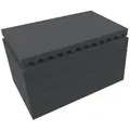 Feldherr Rasterschaumstoff für Auer Packaging Eurobehälter / Euro Box mit Scharn
