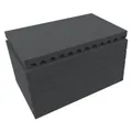 Feldherr Rasterschaumstoff für Auer Packaging Eurobehälter / Euro Box mit Scharn (Schaumstoff) (DS06SET)