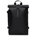 Rains - Rolltop Rucksack Large W3 23 - Daypack schwarz