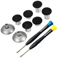 8 in 1 Magnetische Metall Thumbsticks Analog Joysticks Tasten Set Grip Schwarz