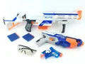 Nerf Blaster Starter-Set N-Strike Elite Retaliator Disruptor Jolt Brille Darts