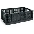 HAY - Colour Crate Korb L, 53 x 34,5 cm, charcoal, recycled