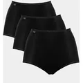 sloggi Maxislip 24/7 Microfibre (3er Pack) besonders dehnbare Qualität, leicht, atmungsaktiv, moderner Look schwarz 38
