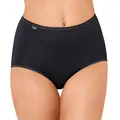 Sloggi Damen Unterhose 24/7 Microfibre Maxi , Recycelte Mikrofaser, 3-Pack, 38, Schwarz