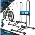 KESSER Fahrradständer, Fahrradständer für Mountainbike, E-Bike, Citybike, Rennrad, MTB schwarz 2er Set