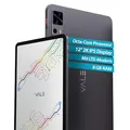 VALE Tablet mit LTE Grau - 12" 2K Incell IPS Display - Octa-Core Prozessor - 8+4 GB RAM - 128 GB eMMC - 8 MP Kamera - Android 14 - Lange Akkulaufzeit