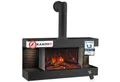 KAMINIO Elektrokamin LIZ, Elektrischer Kamin: 3D-Flammeneffekt, LED-Ambientelicht, Heizung 1800W