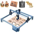 SCULPFUN 5W Laser Graviermaschine, 0,06mm Hochpräziser Lasergravierer & Schneidemaschine für Holz, Metall & Acryl, CNC Augenschutz, Schnelle Montage für DIY Weihnachtsdeko (410x415mm)