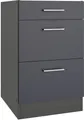 KOCHSTATION Unterschrank KS-Milan Auszugschrank 50 cm, matte oder hochglänzende Fronten