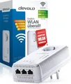devolo dLAN 500 AV Wireless+ Powerline Adapter triple Wifi LAN Netzwerkadapter