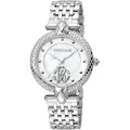 Roberto Cavalli by Franck Muller Damen Analog Quarz Uhr mit Edelstahl Armband RV1L130M0041