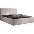 Designer Polsterbett Elara in Cord mit Stauraum 140x200 Beige