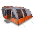 vidaXL Kuppelzelt Zelt Campingzelt Tunnelzelt Familienzelt 8 Personen Grau Wasserdicht grau