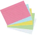 100 herlitz Karteikarten, DIN A7, liniert, gelb