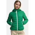Winterjacke MARIKOO "Pack mich ein", Damen, Gr. L, grün (smaragd grün), Obermaterial: 100% Polyester; Innenmaterial: 100% Polyester; Futter&Wattierung: 100% Polyester, Jacken, Mit Kapuze und Beutel zum Verstauen der Jacke