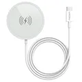 PEDEA Wireless magnetic Charging Pad 15W - USB-C, silber/weiß "wie neu"