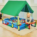 Quadro Baby Ballcage Netz- und Dachaufsatz für Quadro Pool S, verwandelt diesen in ein sicheres Bällebad – Classic