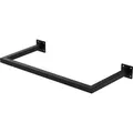 Kleiderstange Rechteck Für Die Wand, T30cm X B60cm, Schwarz, Aus Stahl, Rostfrei, Garderobenstange U-form, Kleiderständer Wandmontage, Kleidergestell Garderobenhalter, Inkl. Montagematerial - Ml-design