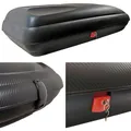Dachbox VDPBA320 320Ltr carbonlook abschließbar + Dachträger/Relingträger VDP KING1 kompatibel mit Opel/Vauxhall Zafira (B) (5 Türer) 5-12